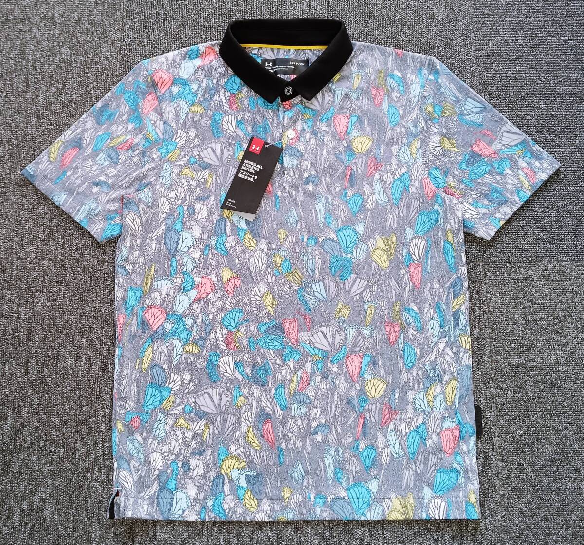 新品!高品質!UNDER ARMOUR アンダーアーマー リバーシブルバタフライ ポリエステル 高ストレッチ 半袖ポロシャツ(S-M相当)拍卖