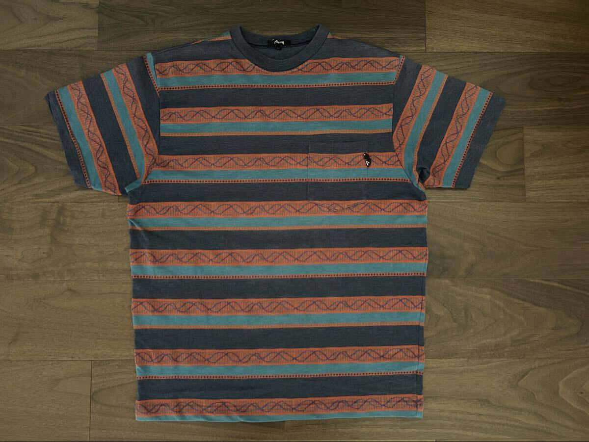 80年代 stussy Tシャツ 総柄 OLD ステューシー 黒タグ ビンテージ VINTAGE USA製 80's サーフ SURF オリジナル レア スペシャル拍卖