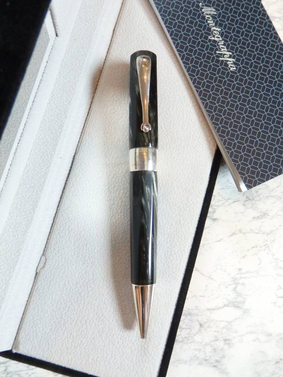 ◆【送料230円~】モンテグラッパ マザーオブパール グレイ シンフォニー ツイスト式ボールペン拍卖