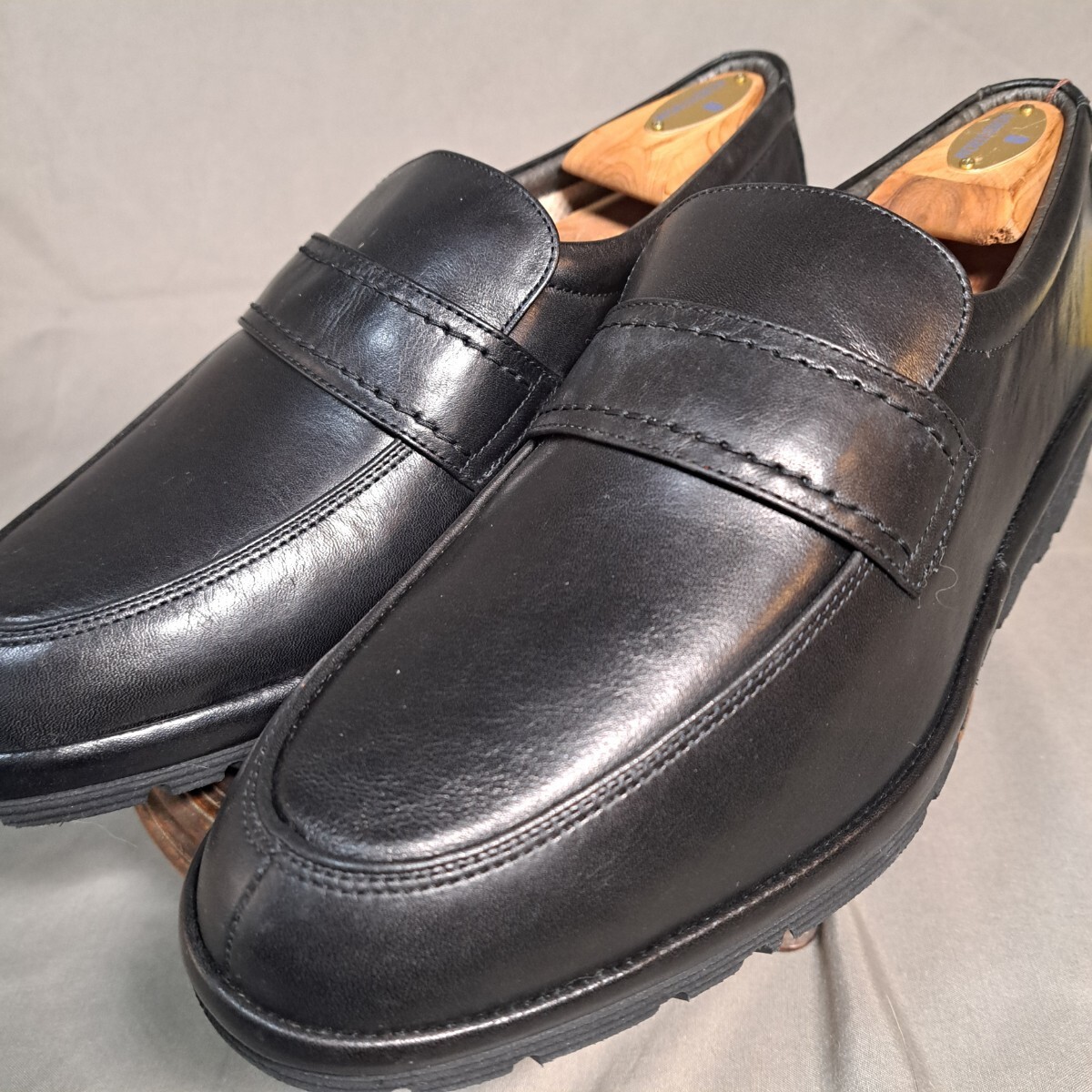 asics アシックス ぺダラ pedala レザーローファー ブラック 26EEE拍卖