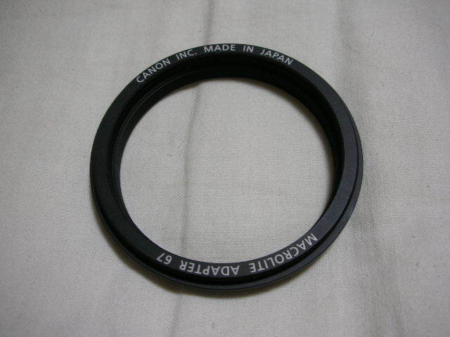 ◆中古品 CANON キヤノン MACROLITE ADAPTER マクロライト アダプタ 67◆拍卖