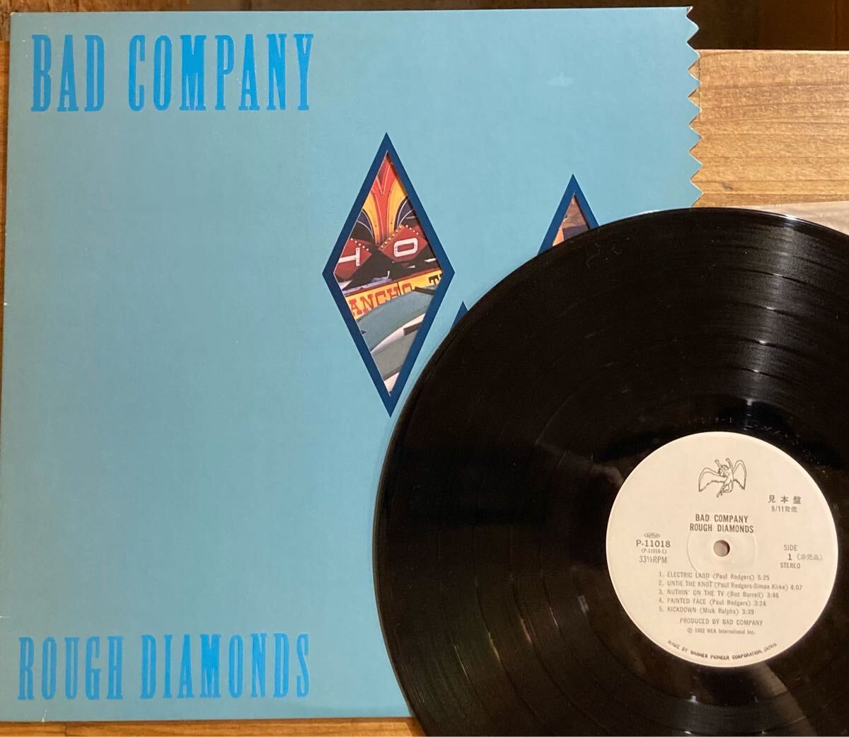 見本・美盤!Bad Company / Rough Diamonds LP 日本盤 拍卖
