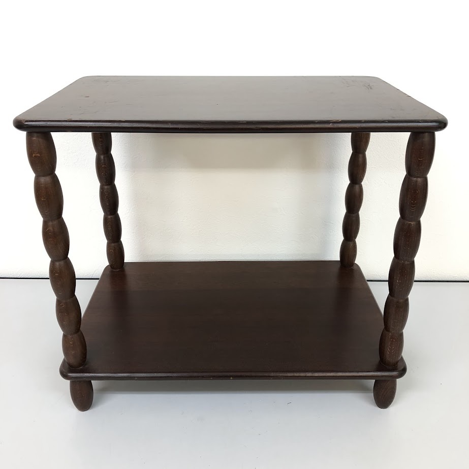 ★ss7912 ナジコ オープンラック 2段 45×30cm レトロ Najico 木製 飾り棚 ラック オープンシェルフ 花台 鉢台 ヴィンテージ★拍卖