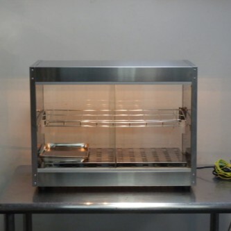 2021年製 エイシン TBHS-600S ホット ショーケース W600D300H460mm 棚1段 フード ウォーマー 前後ガラス扉 100V 440W 18kg拍卖
