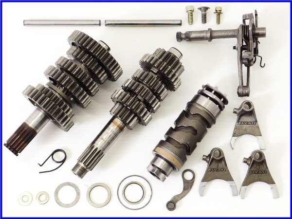 ★ 《M2》良品♪2001年 748R 純正トランスミッション&シフトフォーク&ドラムset♪18,380km♪拍卖