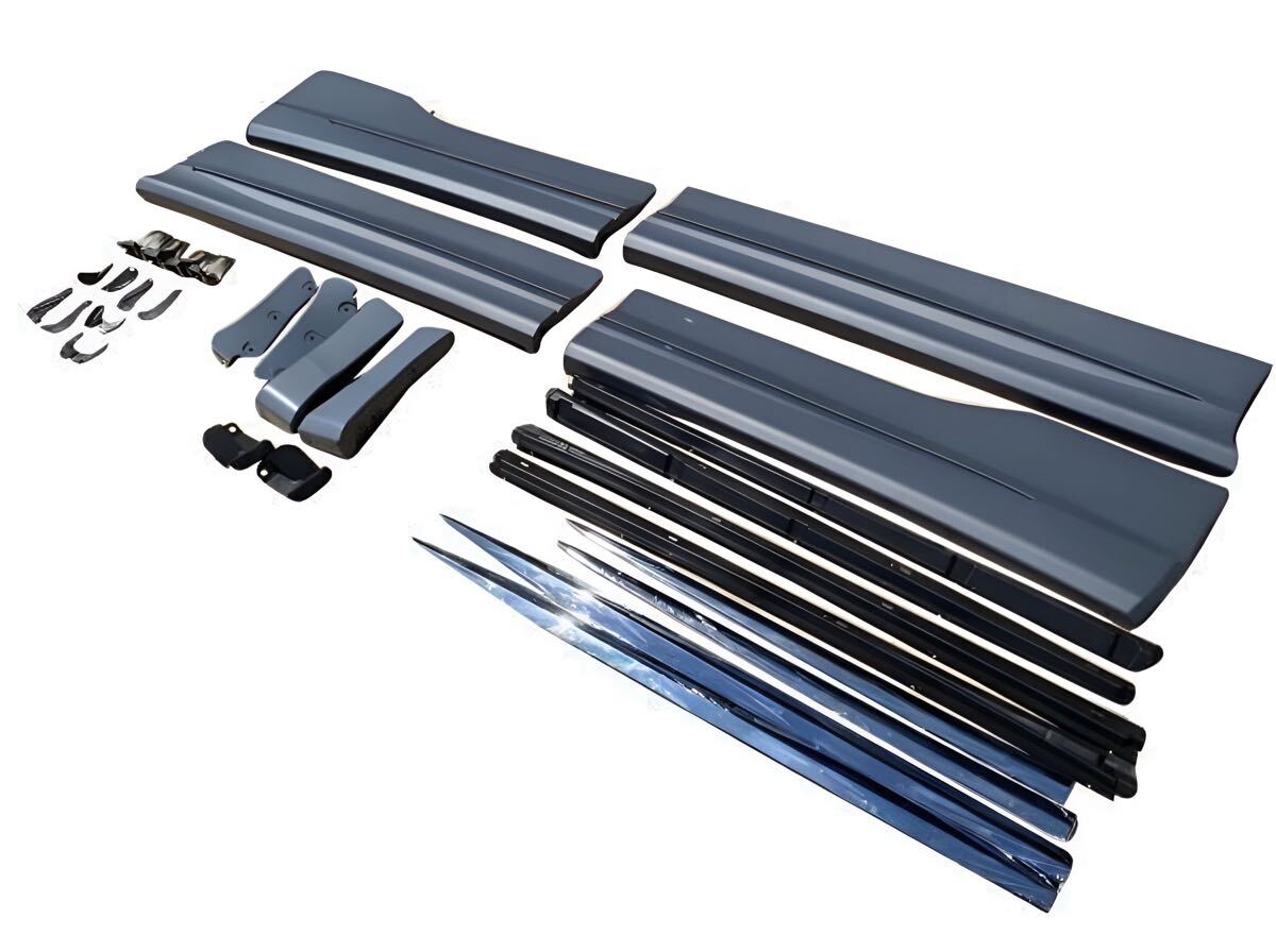 トヨタアルファード/ヴェルファイア30系(前期・後期)社外サイドスカート フロントリア フルセット【新品未塗装】塗装承ります拍卖