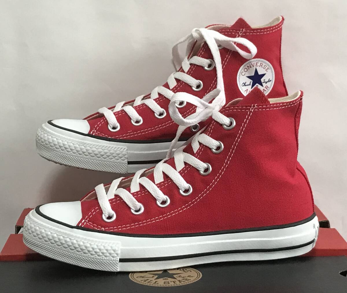 コンバース キャンバス オールスター HI レッド 23.5拍卖
