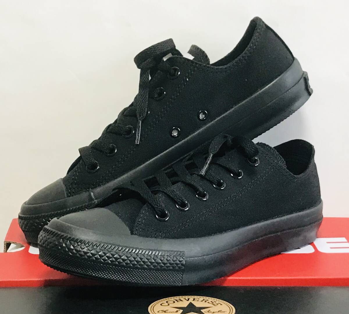 コンバース キャンバス オールスター OX ブラックモノクローム 24.0 拍卖