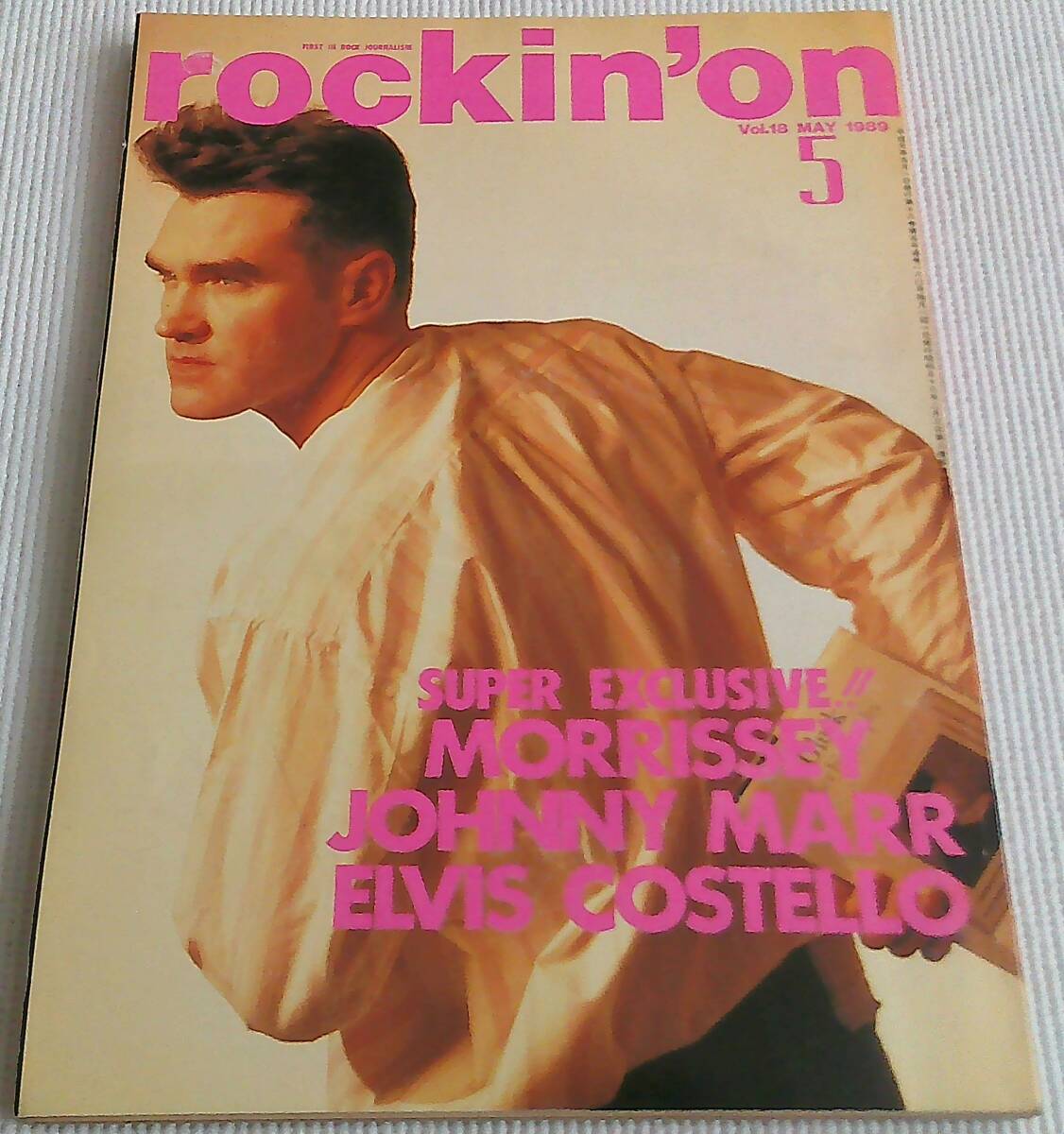 Rockin'on 1989年5月号 ジョニー・マー ロバート・パーマー XTC Nick Cave Morrissey Elvis Costello Billy Bragg拍卖