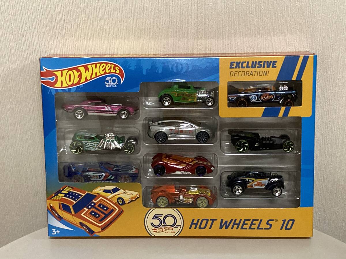 送料無料 ホットウィール HOTWHEELS 10パック  50th ミニカー 模型拍卖