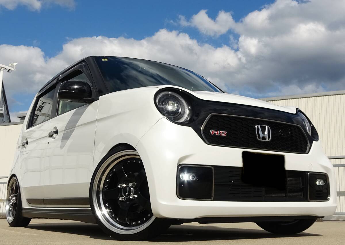 J'sRacingECU激速85馬力ターボ!無限エアロの現行N-ONE RS 6MT★令和5年40800㎞ ホンダセンシング TVナビ 17インチ&HKS車高調&HCM製マフラー拍卖