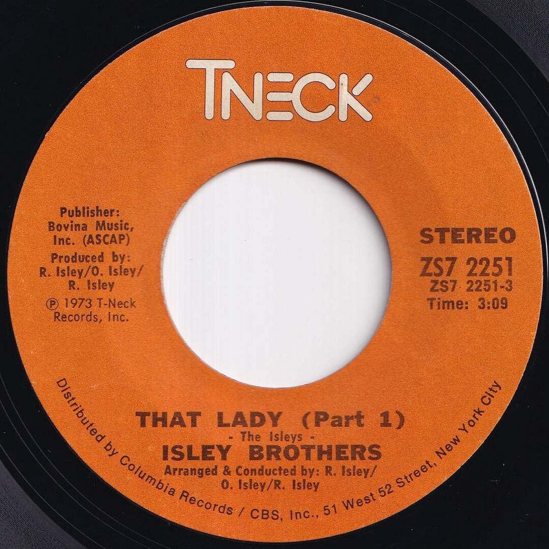 Isley Brothers That Lady (Part 1) / (Part 2) T-Neck US ZS7 2251 212540 SOUL ソウル レコード 7インチ 45拍卖
