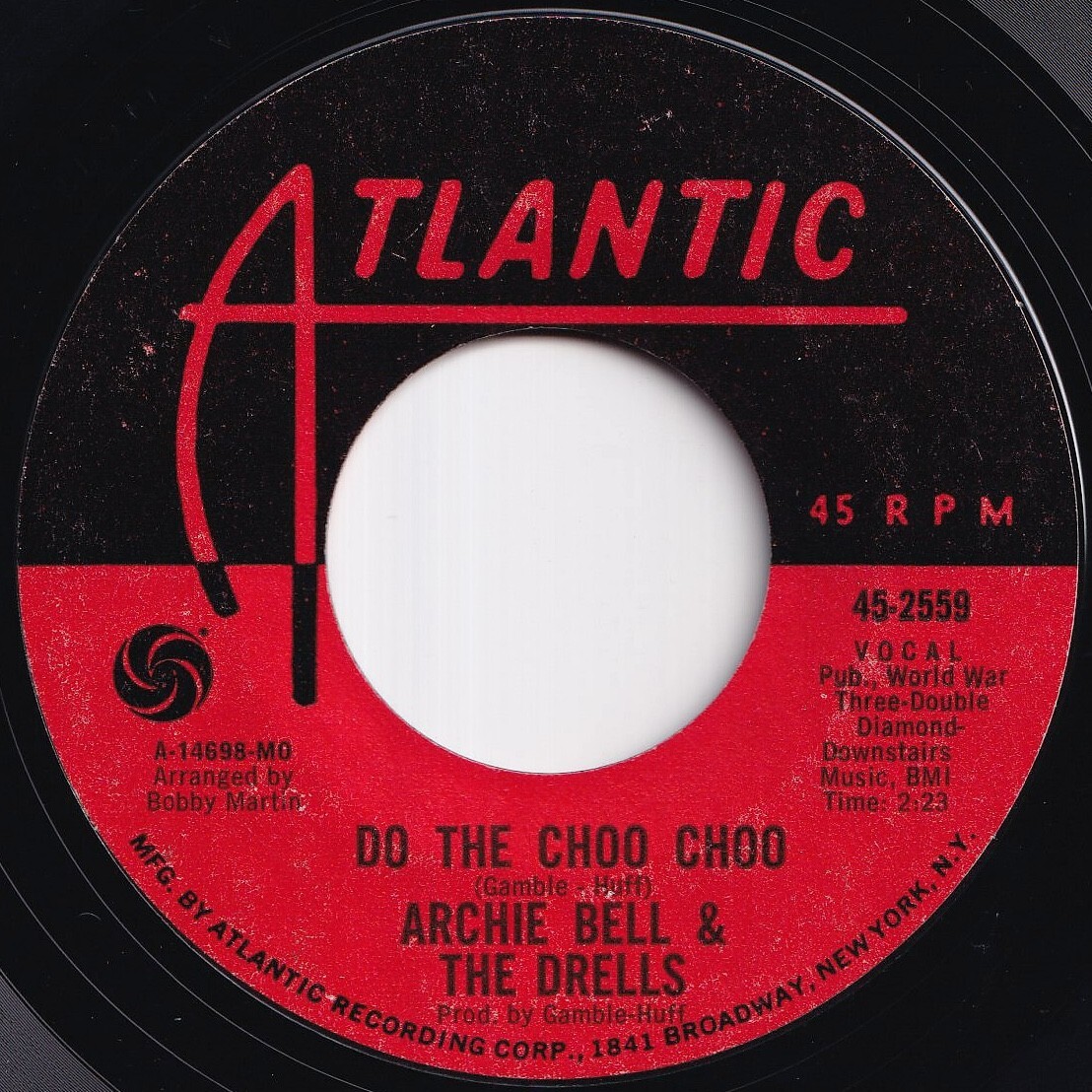 Archie Bell & The Drells Do The Choo Choo / Love Will Rain On You Atlantic US 45-2559 212496 SOUL ソウル レコード 7インチ 45拍卖