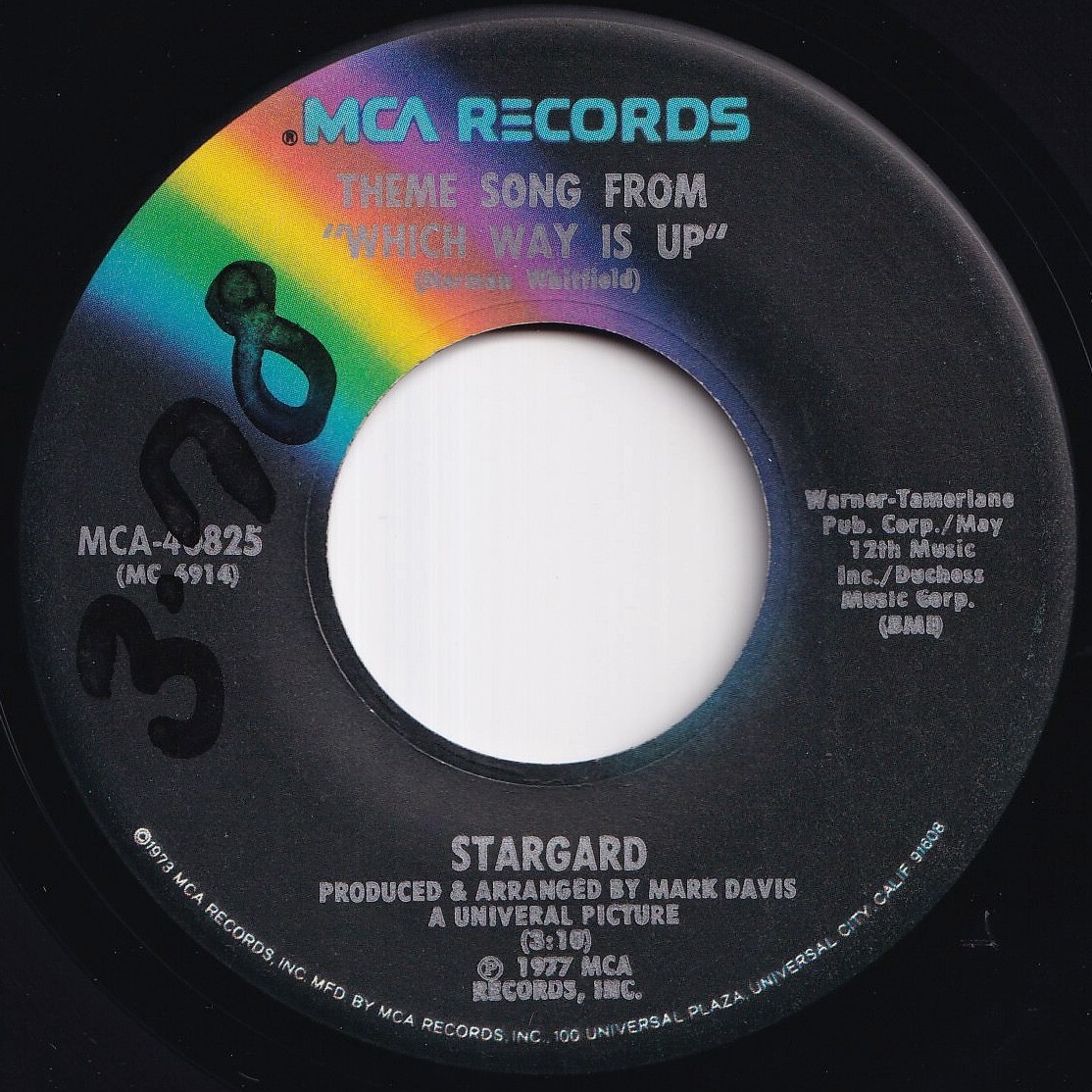 Stargard Theme Song From Which Way Is Up / Disco Rufus MCA US 40825 212476 SOUL DISCO ソウル ディスコ レコード 7インチ 45拍卖