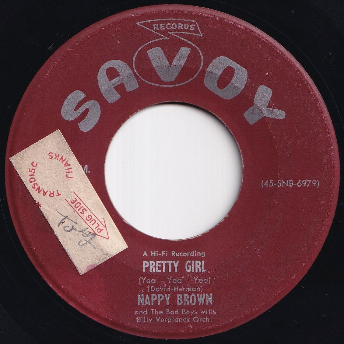 Nappy Brown Pretty Girl (Yea, Yea, Yea) / I'm Gonna Get You Savoy US 45-1511 212415 BLUES ブルース レコード 7インチ 45拍卖