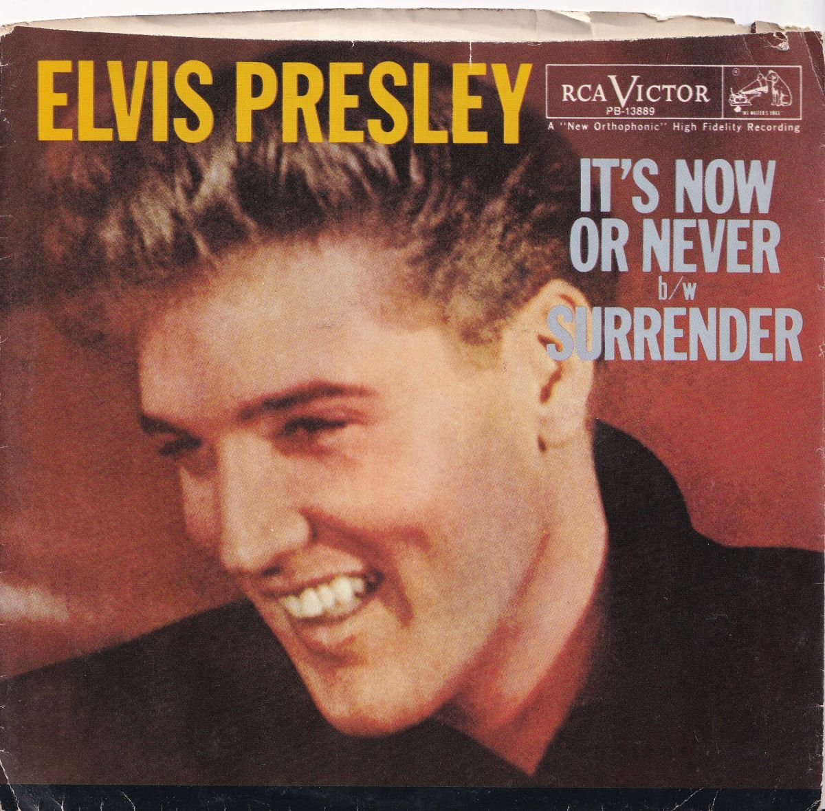 Elvis Presley It's Now Or Never / Surrender RCA Victor Spain PB-13889 212262 R&B R&R レコード 7インチ 45拍卖