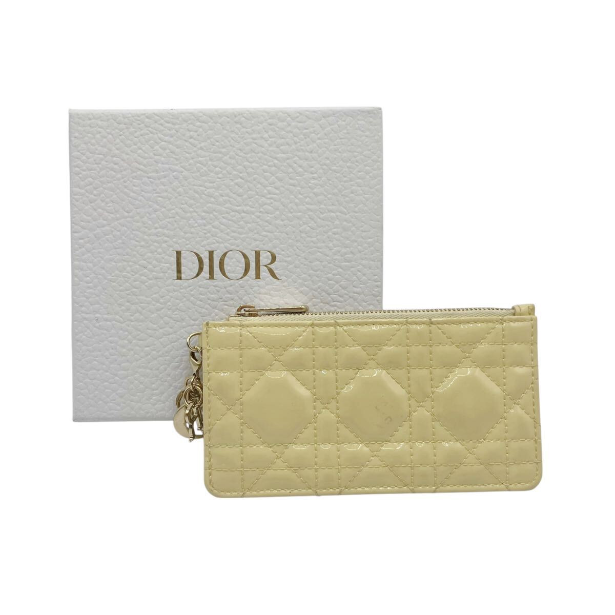 【良品】クリスチャンディオール DIOR レディディオール カナージュ スモールジップカードホルダー コインカートケース フラグメント拍卖