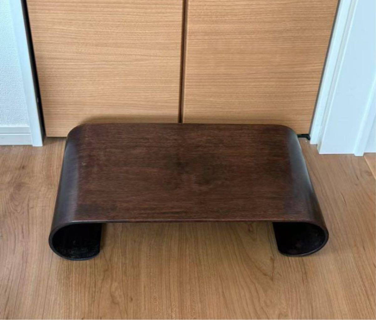 レトロ唐木 花台 盆栽台 飾り台 香炉台 茶道具年代品長55cm 高11cm 幅31.2cm拍卖