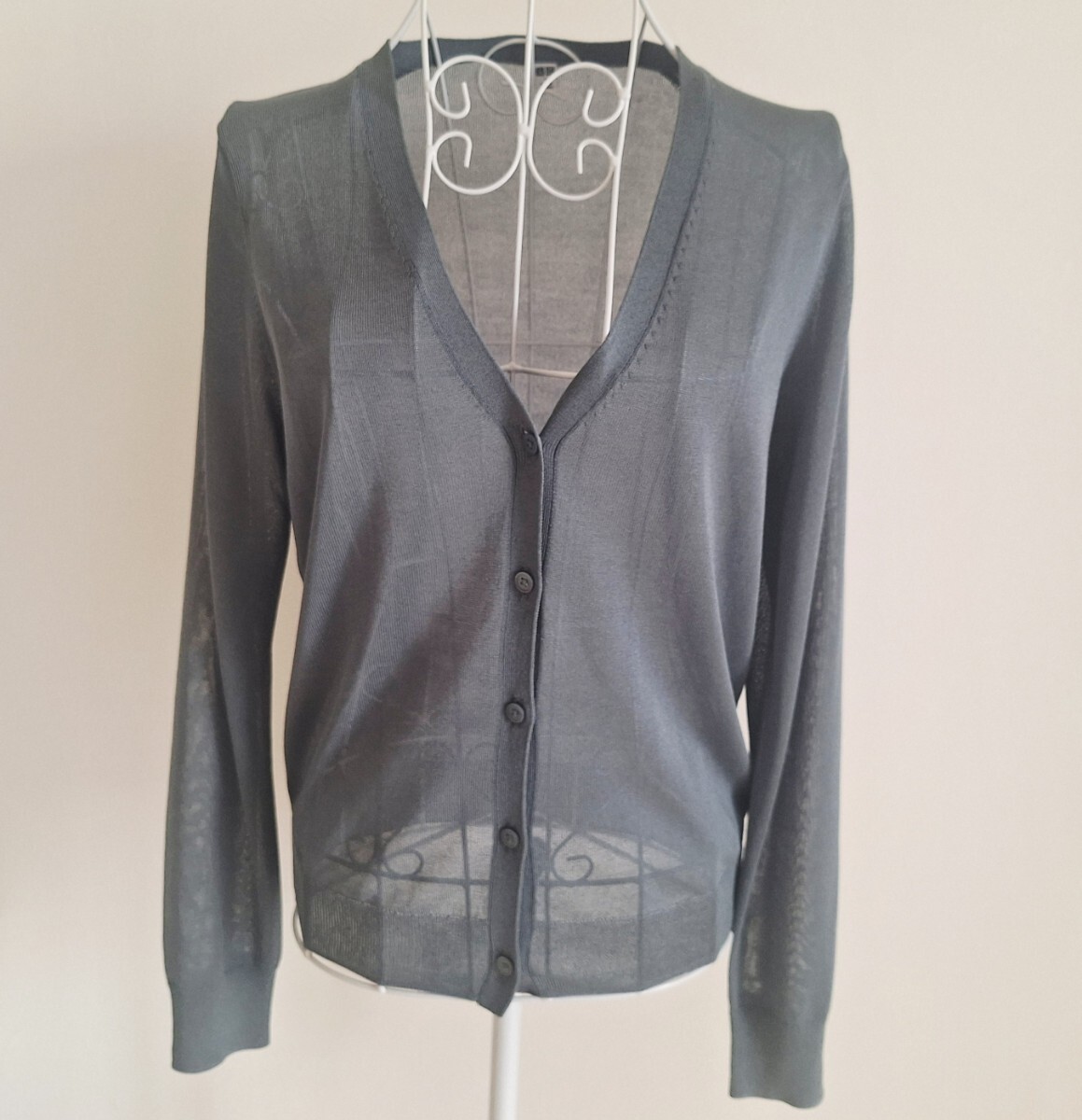 ◆新品◆ユニクロ◆グレー◆カーディガン◆長袖◆S◆拍卖