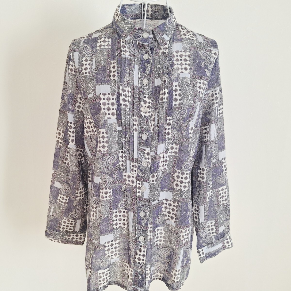 ◆未使用◆SERETONE◆セレトーン◆ペイズリー柄◆ブラウス◆M~L◆拍卖