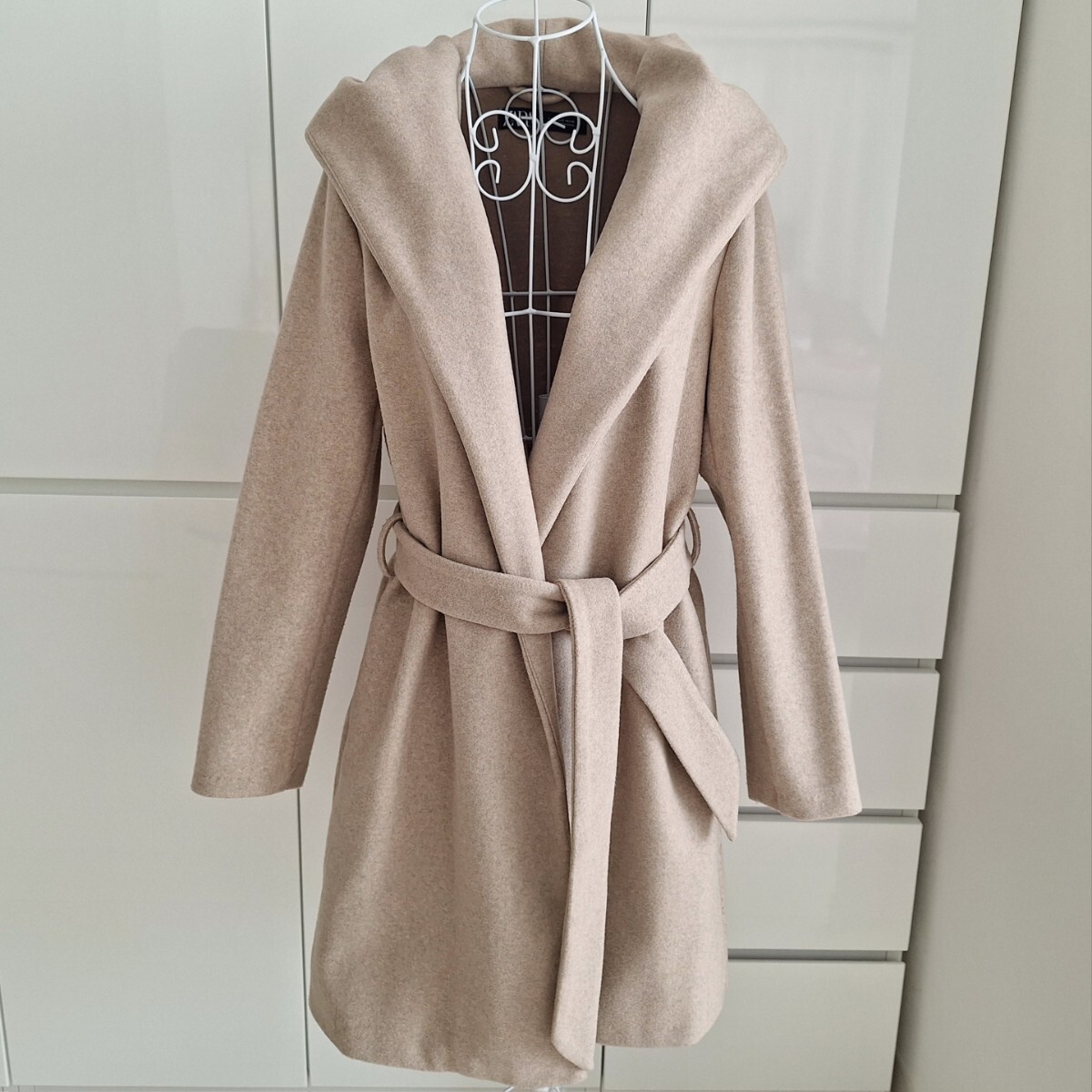 ◆美品◆ZARA◆ベージュ◆パーカー◆ラップコート◆S◆拍卖