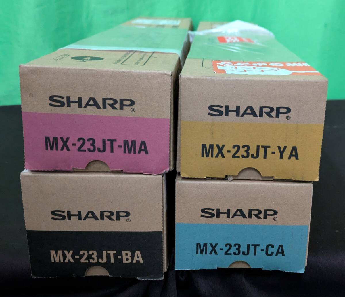 【WS3957】SHARP 純正トナー4本 MX-23JT-YA MX-23JT-MA MX-23JT-BA拍卖