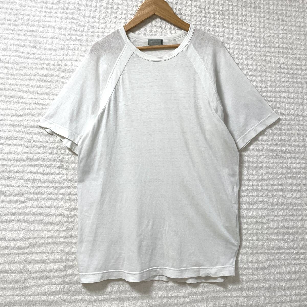 80s 90s 田中オム COMME des GARCONS HOMME ラグラン Tシャツ 白 無地 コムデギャルソンオム 半袖 カットソー Tee VINTAGE archive 5080458拍卖