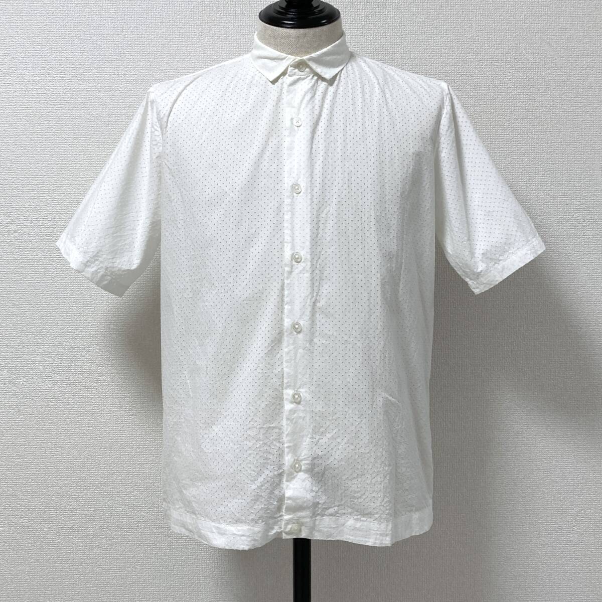 2015SS Kolor パンチング メッシュ 半袖 シャツ ホワイト 白 2サイズ カラー archive 5080493拍卖