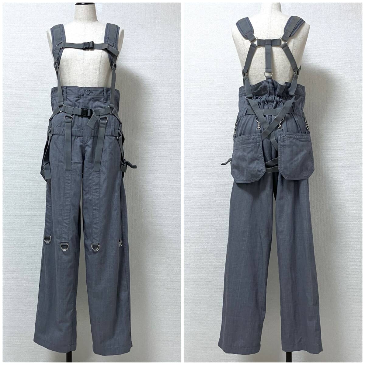 激レア AD2002 JUNYA WATANABE パラシュート 吊りパンツ ジュンヤワタナベ ボンテージ スラックス サロペット VINTAGE archive 1896拍卖