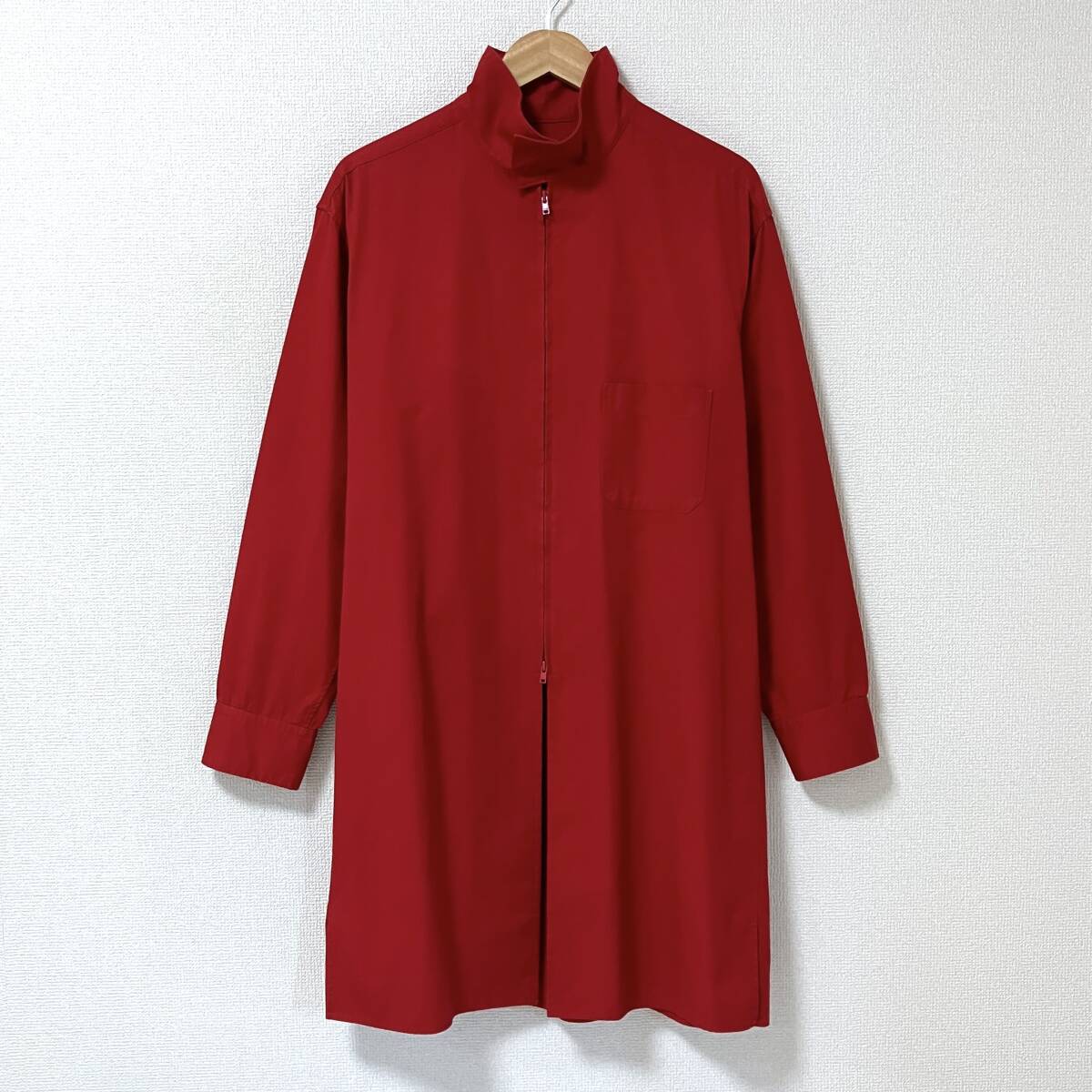 Y's BANG ON! No.15 コットン ロング ブルゾン レッド 赤 2サイズ ワイズバングオン ヨウジヤマモト コート ジャケット archive 5090127拍卖