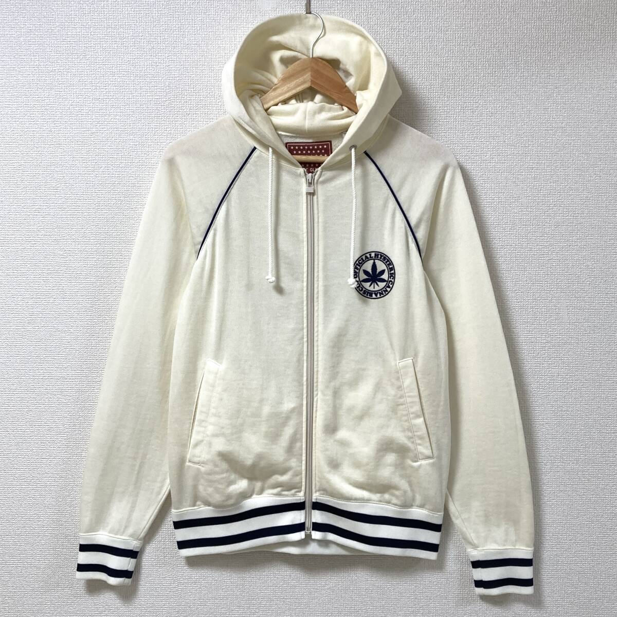 90s 00s HYSTERIC GLAMOUR ナイロン ラグラン ジップ パーカー ヒステリックグラマー フーディ スウェット Y2K VINTAGE archive 5040163拍卖