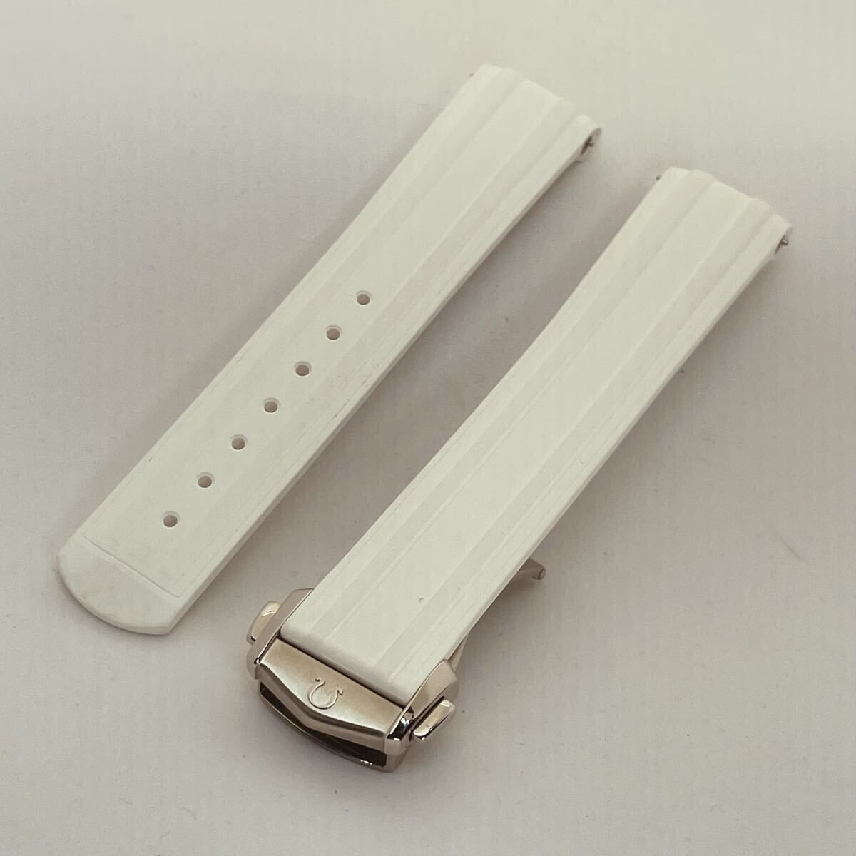 OMEGA オメガ 純正ラバーストラップ一式 20-18mm 純正Dバックル付 バネ棒内蔵システム搭載拍卖