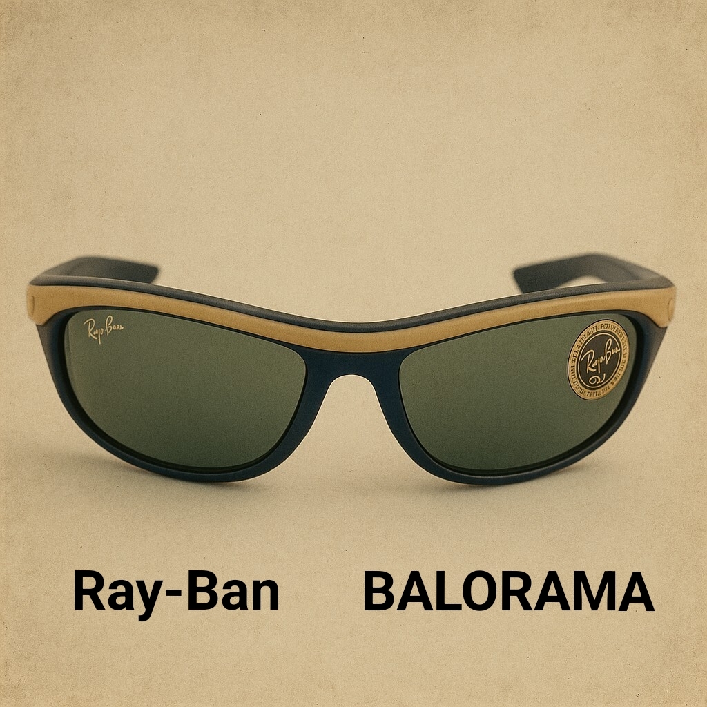 【ヴィンテージ/B&L】Ray-Ban レイバン BALORAMA バロラマ USA製 サングラス ブラック×ベージュ アイウェア拍卖