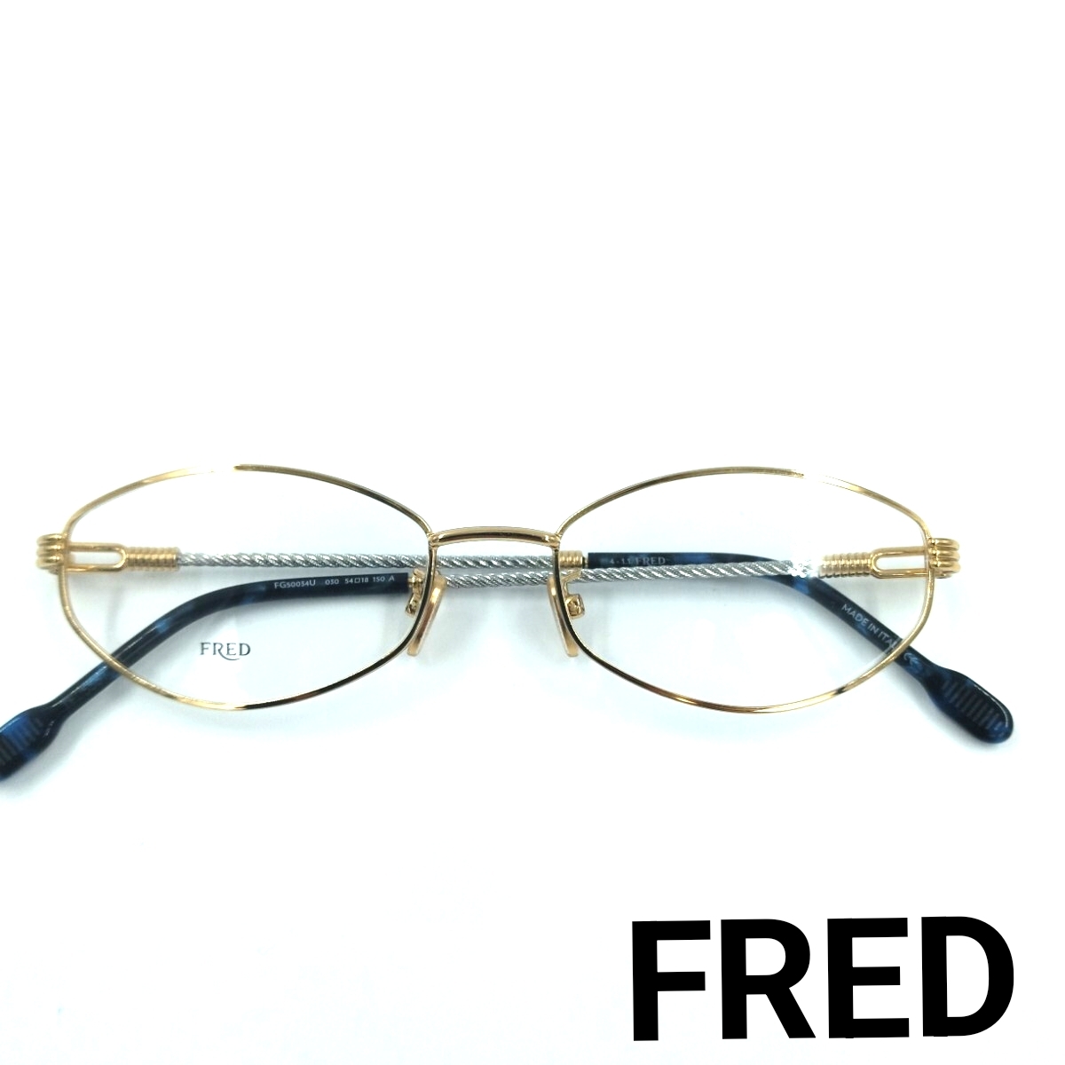 【在庫処分セール】FRED フレッド メガネフレーム FG50034U 030 ゴールド 新品未使用 アイウェア 眼鏡拍卖