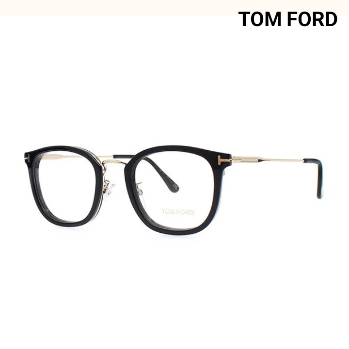 TOM FORD トムフォード 眼鏡TF5568-K ブラックイエローゴールド アジアンフィット FT5568K TomFordメガネのみ拍卖