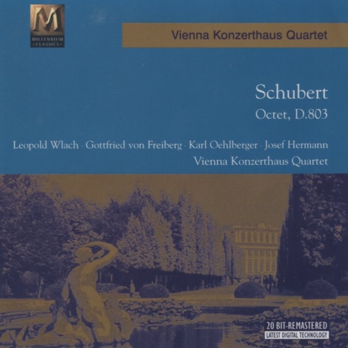 シューベルト:八重奏曲 D803 / レオポルト・ウラッハ(cl),ウィーン・コンツェルトハウス弦楽四重奏団,他 / MCA / MCD-80094拍卖