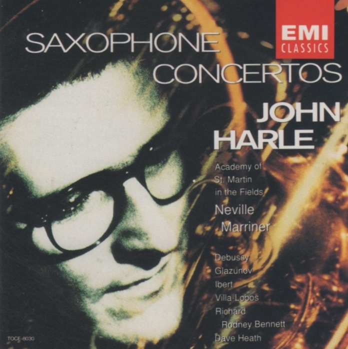SAXOPHONE CONCERTOS サクソフォーン名協奏曲集 / ジョン・ハーレ(SAX),ネヴィル・マリナー&ASMF / 1990年録音 / EMI / TOCE-8030拍卖