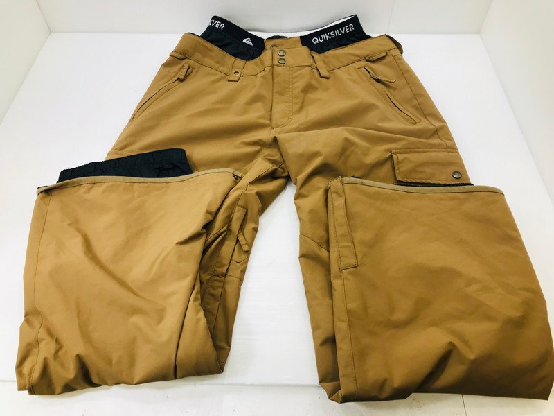 TAG【現状渡し品】★QUIKSilver スノーボードパンツ キャメル XLサイズ ★本体のみ ★ほつれあり〈120-250821-TI-14-TAG〉拍卖