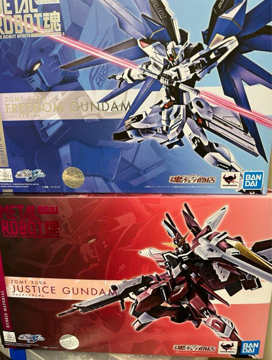2体 METAL ROBOT魂 フリーダムガンダム & ジャスティスガンダム メタルロボット魂拍卖