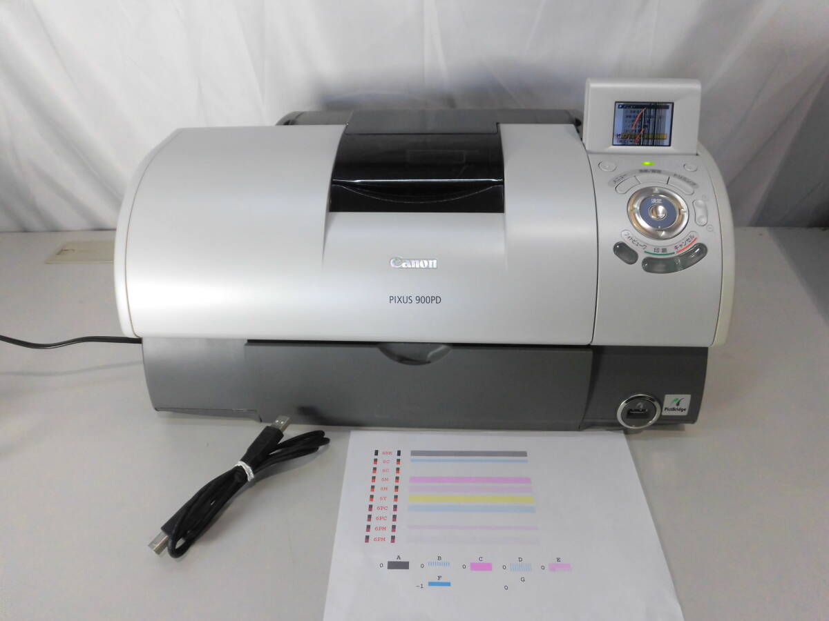 ◆◇2260 Canon PIXUS 900PD 通電〇 印刷○ 液晶部分線あり現状品◇◆拍卖