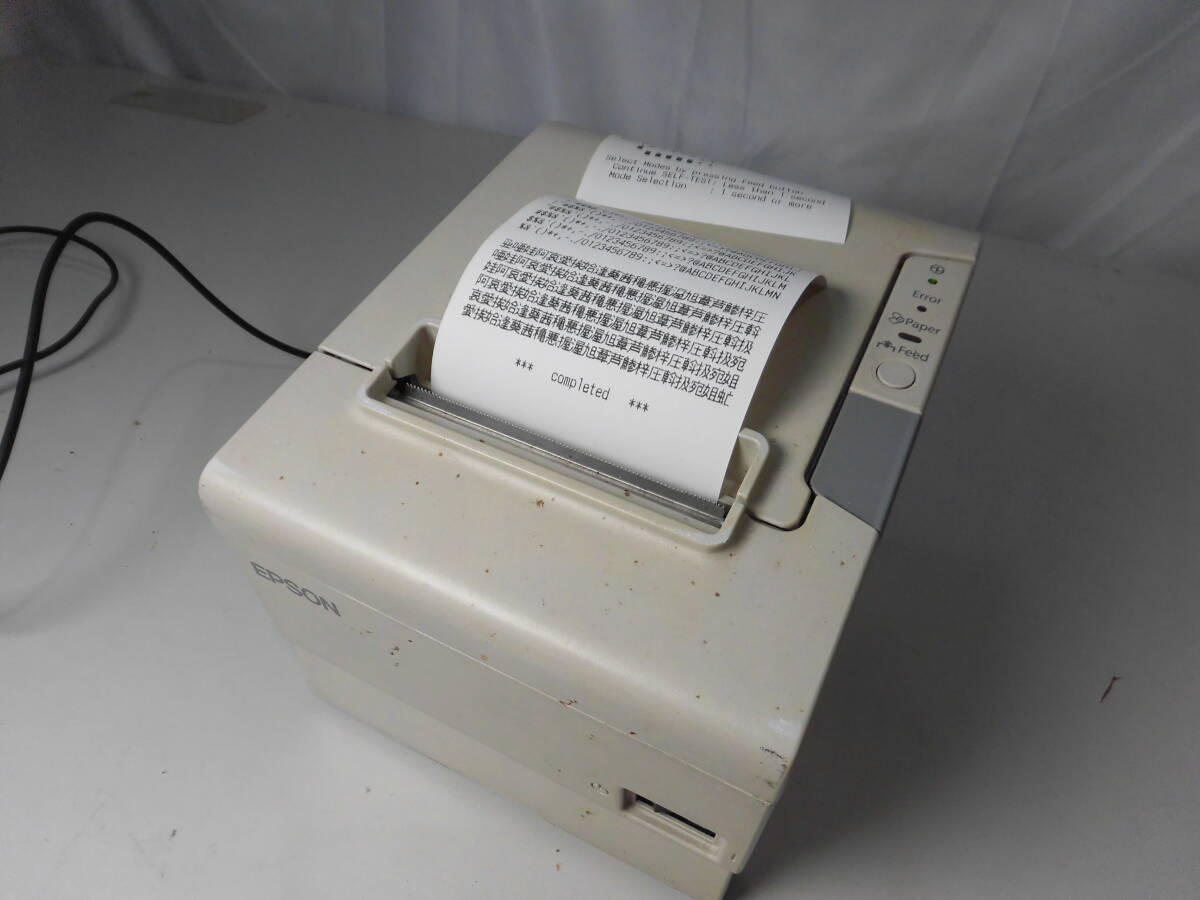 ◆◇2303 EPSON レシートプリンター サーマルプリンター TM-T88V-i 770 M265A 通電〇 印刷印字確認〇 5.147km 32242cuts◇◆拍卖