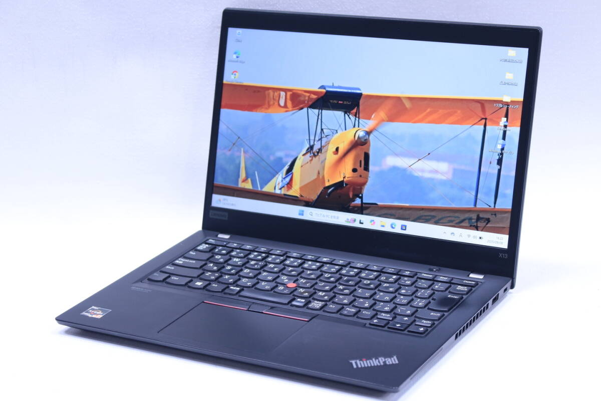 即配 外装・バッテリー良好 Ryzen 5 PRO ThinkPad X13 Gen1 Ryzen 5 PRO 4650U 8G SSD256G 13.3FHD Win11 薄型軽量 2020年モデル AAA評価拍卖