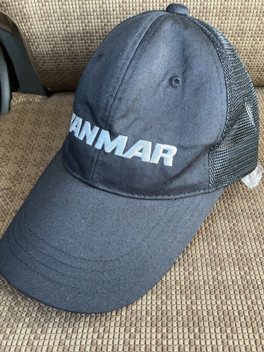 YK-3621 中古品 YANMAR ヤンマー 帽子 キャップ サイズ表記フリーサイズ 頭周り 約56-62cm 作業帽子 ワークキャップ メンズ 農家 農作業 畑拍卖