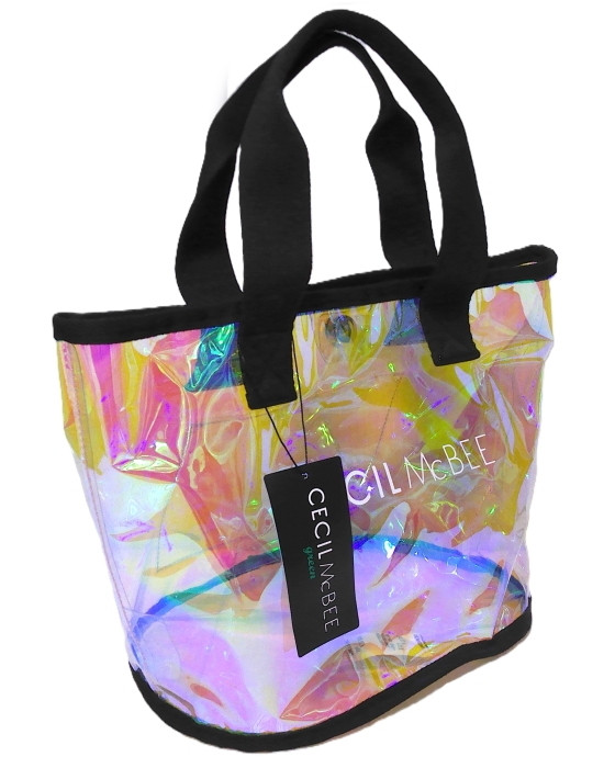 即決■★CECIL McBEE green★■クリアカートバッグ拍卖