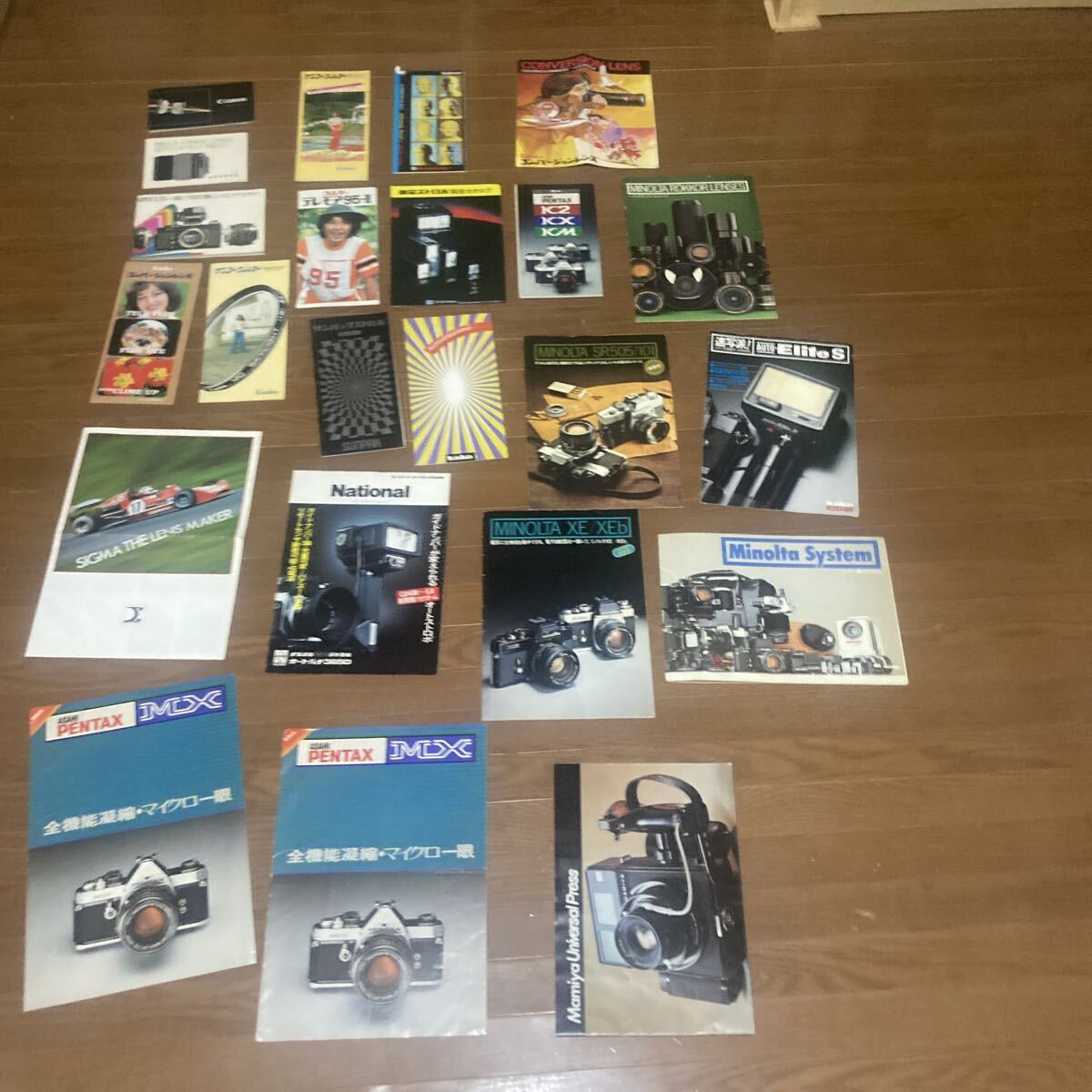 Canon Minolta Kenko National komura Pentax Toshiba Sunpak Kako カメラ レンズ ストロボ カタログ 当時物拍卖