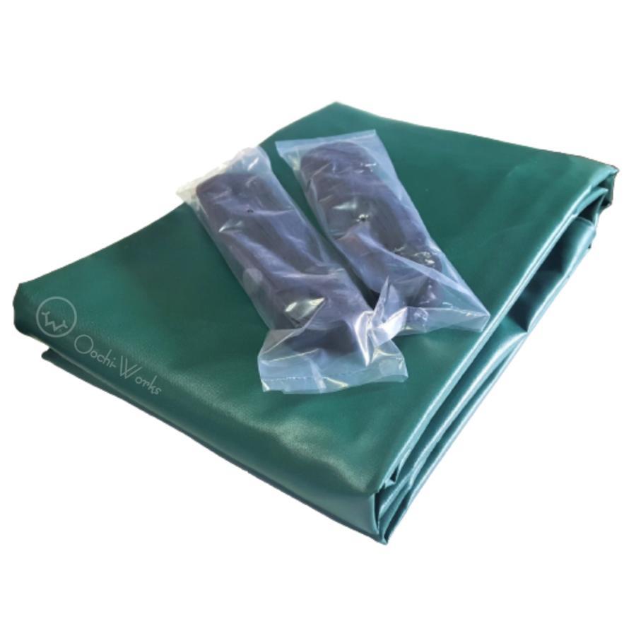 トラックシート グリーン 1号 1.9×2.1m 軽トラシート エステル帆布 荷台シート ◆本州四国九州送料無料!拍卖