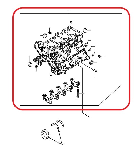 新品未使用 純正 三菱 ミツビシ パジェロミニ H58 ターボ 2008-2010 シリンダーブロック エンジン B0640-1拍卖