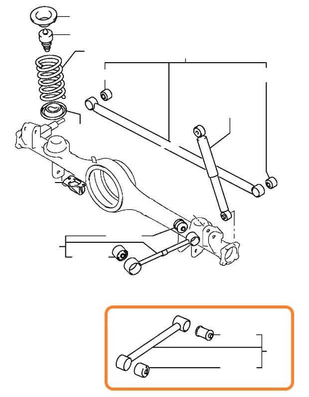 三菱 ミツビシ パジェロミニ H53 H58 ターボ 未使用 純正 1998-2012 リヤ サスペンション ロワーアーム 左右共通 足回り リア B0713-2拍卖
