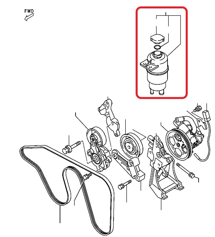 新品未使用 純正 三菱 ミツビシ パジェロミニ H53 H58 ターボ パワステ オイルリザーバー パワーステアリング B0723-1拍卖