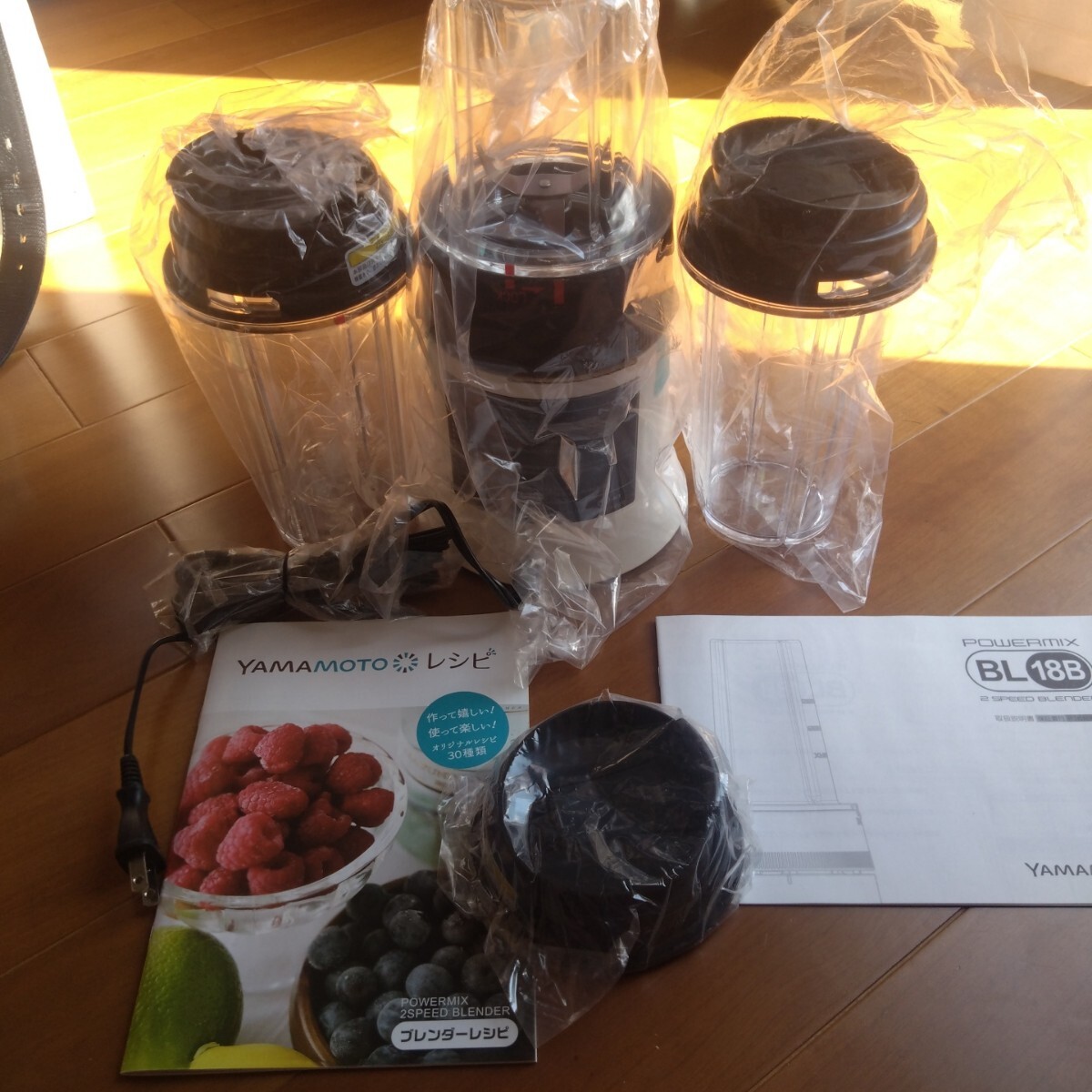 YAMAMOTO ブレンダー PowerMix (YE-BL18B) ホワイト ブレンダー拍卖